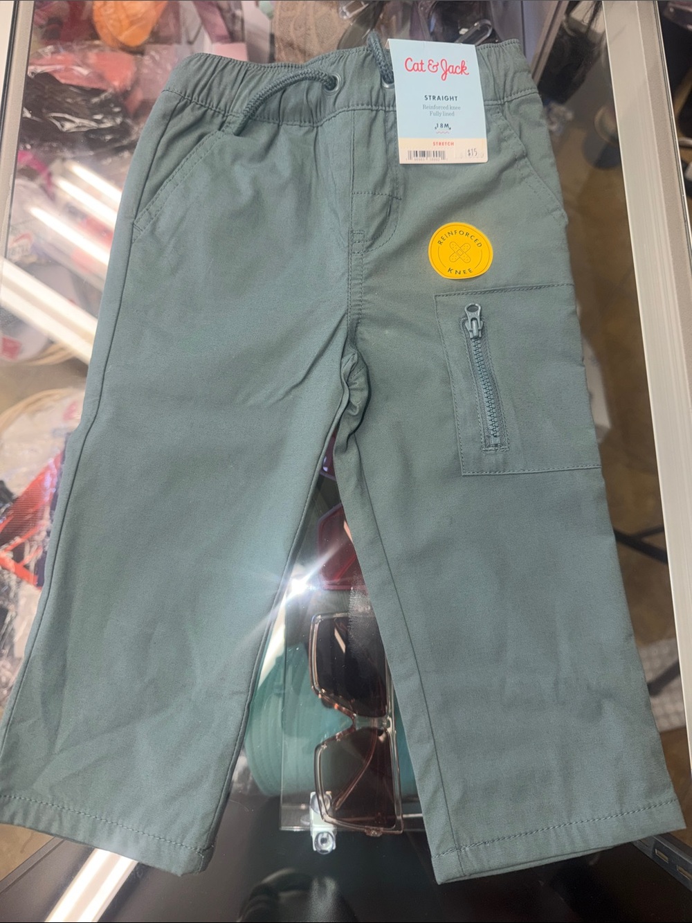 Cat & Jack Sage Green Toddler Cargo Pants